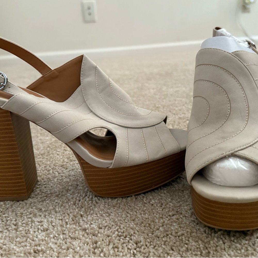 Cream heels